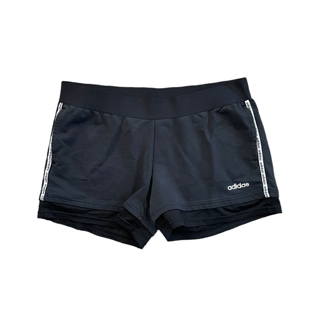 ADIDAS Active Shorts Black White Size XL